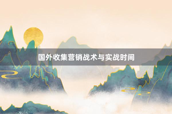 国外收集营销战术与实战时间