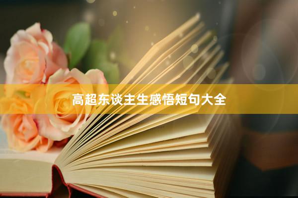 高超东谈主生感悟短句大全